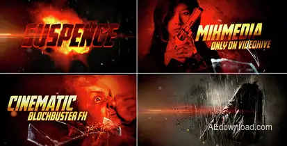 Epic Action Promo Video Displays template preview