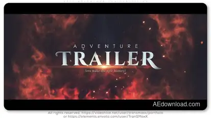 Epic Adventure Trailer Titles Openers template preview