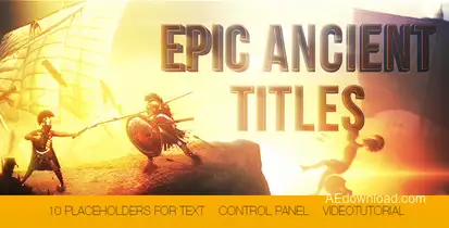 Epic Ancient Titles Titles template preview