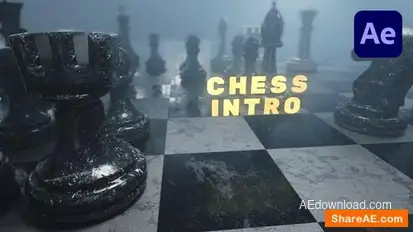 Epic Chess Logo Intro Openers template preview