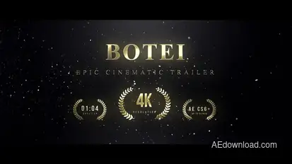 Epic Cinematic Trailer Titles template preview