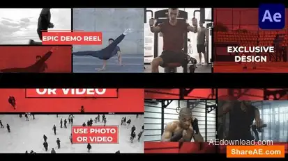 Epic Demo Reel for After Effects Openers template preview