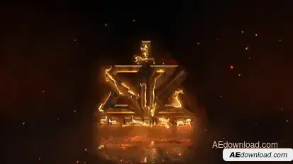 Epic Fire Logo Logo Stings template preview