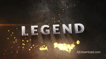 Epic Fire Logo Reveal Logo Stings template preview