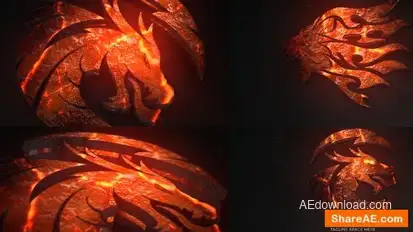 Epic Fire Logo Reveal Logo Stings template preview