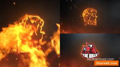 Epic Fire Logo Reveal Logo Stings template preview