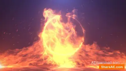 Videohive Epic Fire Logo Reveal Logo Stings template preview