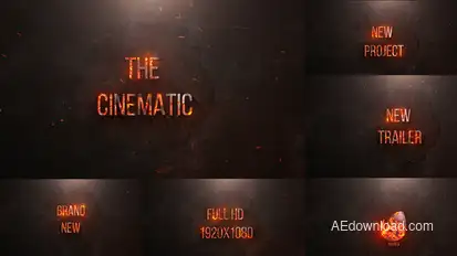 Epic Fire Titles Titles template preview