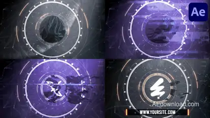 Epic Glitch Logo for After Effects Logo Stings template preview