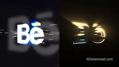 Epic Glitch Logo Intro Logo Stings template preview