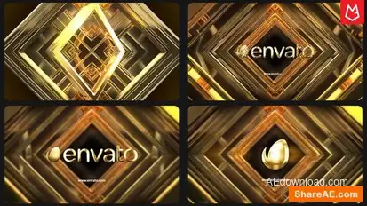 Epic Gold Logo Reveal Logo Stings template preview