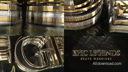 Epic Gold Silver Logo Logo Stings template preview