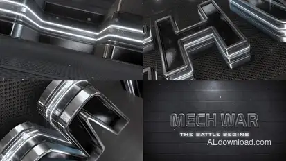 Epic Metal Neon Logo_v2 Logo Stings template preview