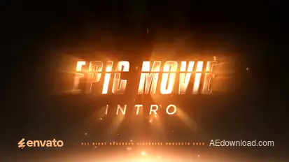 Epic Movie Intro Logo Stings template preview