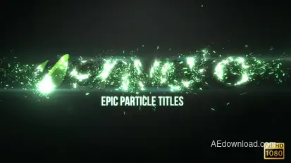 Epic Particle Titles Logo Stings template preview