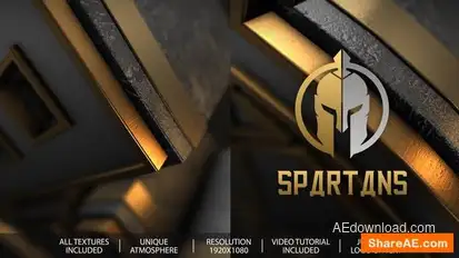 Epic Power And Elegant Gold Logo Reveal Openers template preview