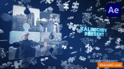 Epic Puzzle 3D Logo Intro Openers template preview