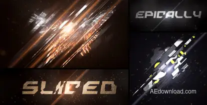 Epic Sliced Logo Logo Stings template preview