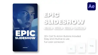 Epic Slideshow - Instagram Reels, TikTok Post, Short Stories Product Promo template preview