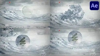 Epic Snow Show for After Effects Logo Stings template preview