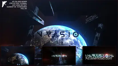 Epic Space Logo Logo Stings template preview