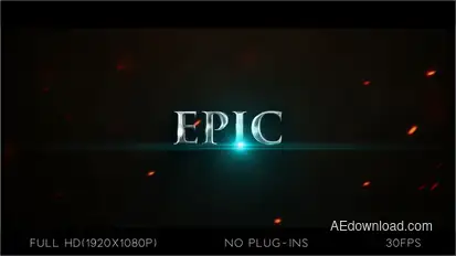 Epic Titles Trailer Titles template preview