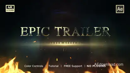 Epic Trailer Elements template preview