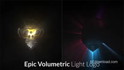 Epic Volumetric Light Logo Intro Logo Stings template preview