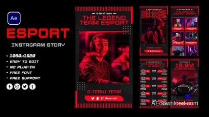 Esport Game Product Promo template preview