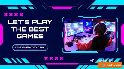 Esport Gaming Slides Promo Openers template preview