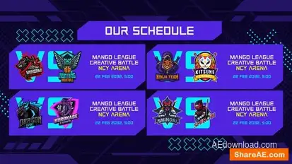 eSport Gaming Slides Promo Openers template preview