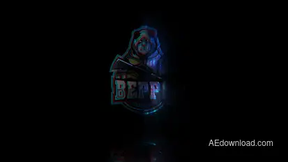 eSports Glitch Logo Logo Stings template preview