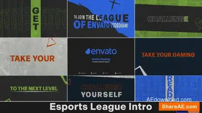 Esports League Intro Openers template preview