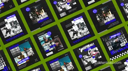 Essen Powerful Streetwear Posts Product Promo template preview
