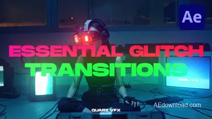 Essential Glitch Transitions for After Effects Elements template preview