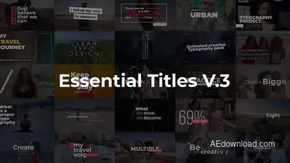 Essential Titles V.3 Titles template preview