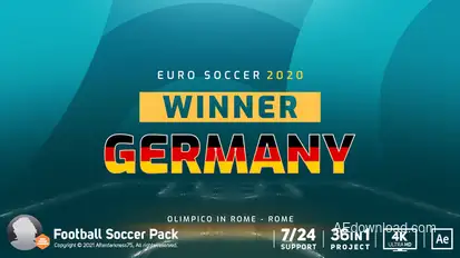 Euro Soccer 2020 broadcast-packages template preview