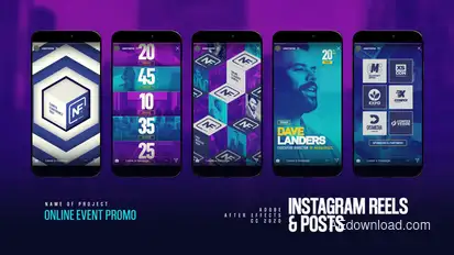 Event Promo Instagram Reels & Post Product Promo template preview