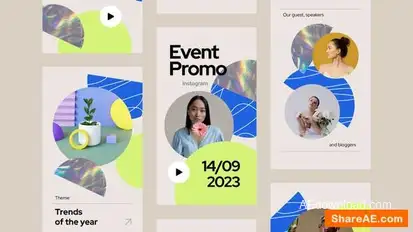 Event Promo Instagram Stories Openers template preview
