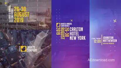 Event Promo Typography Titles template preview