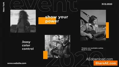 Event Slides Openers template preview