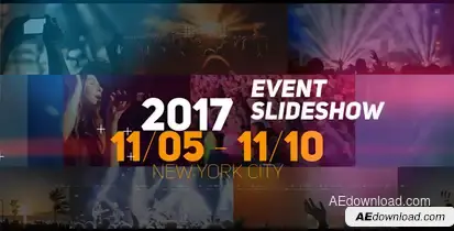 Event Slideshow Video Displays template preview