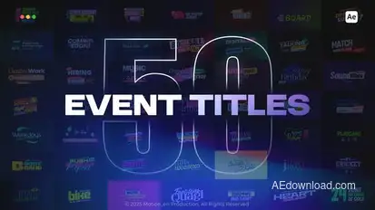 Event Titles Titles template preview