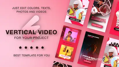 Event Vertical Promo Instagram Stories Video Displays template preview