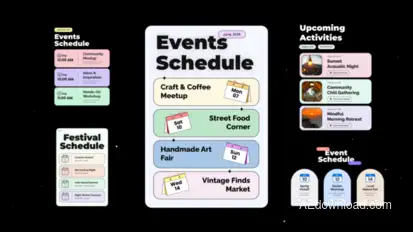 Events List Titles template preview