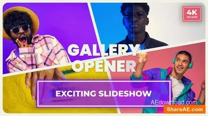 Exciting Colorful Slideshow || Multiscreen Gallery Opener Openers template preview