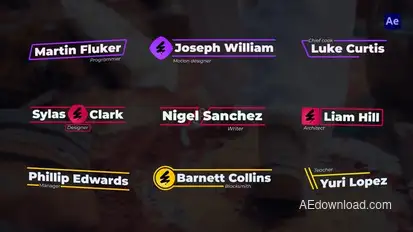 Exclusive Lover Thirds - AE Titles template preview