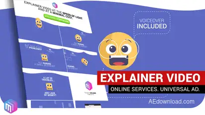 Explainer Video | Online Services. Business Product Promo template preview