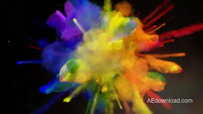 Exploding Colors Logo Reveal Logo Stings template preview