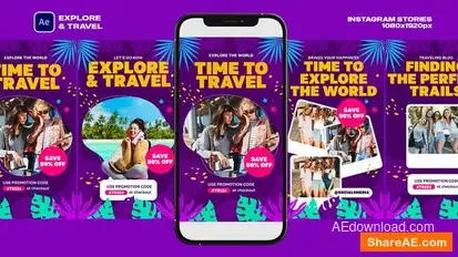 Explore & Travel Openers template preview